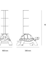 Qeeboo Turtle Carry Boekenstandaard - Hebbertjes - 2HB